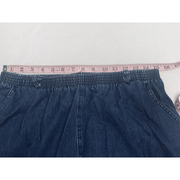 Ms. Lee Womens Jeans Pants Elastic Waist Blue Denim Size 16P 30 x 27 Belt Loops - Picture 6 of 11